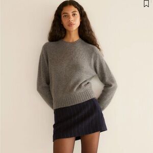 NWT Doen Huette 100% Cashmere Sweater in Charcoal